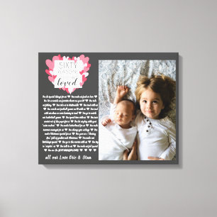 Lienzo Regalo de fotos de los abuelos todas las razones p