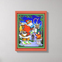 Lienzo Regalo de oso polar