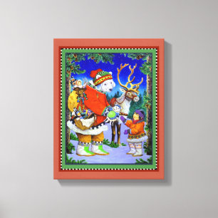 Lienzo Regalo de oso polar