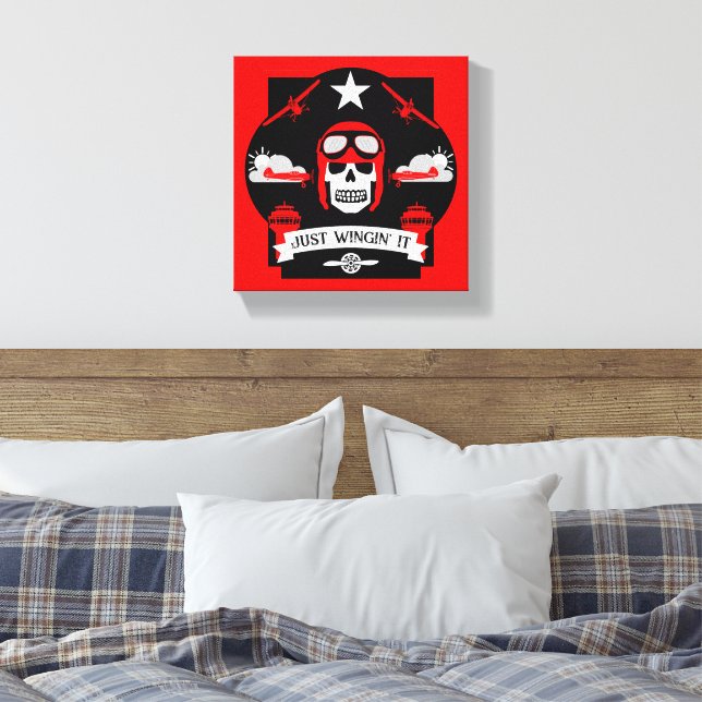 Lienzo Regalo De Piloto Privado Y Comercial (Insitu(Dormitorio))