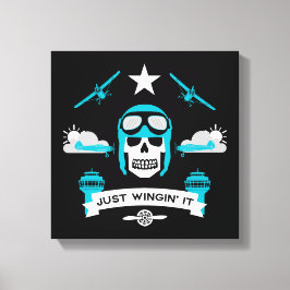 Lienzo Regalo De Piloto Privado Y Comercial