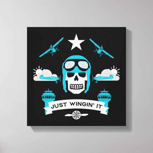 Lienzo Regalo De Piloto Privado Y Comercial (Anverso)