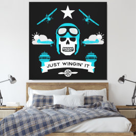 Lienzo Regalo De Piloto Privado Y Comercial