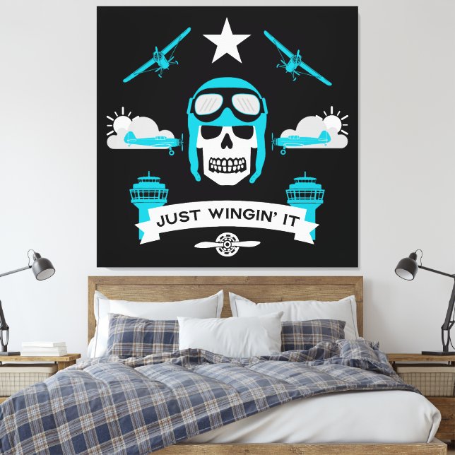 Lienzo Regalo De Piloto Privado Y Comercial (Insitu(Dormitorio))