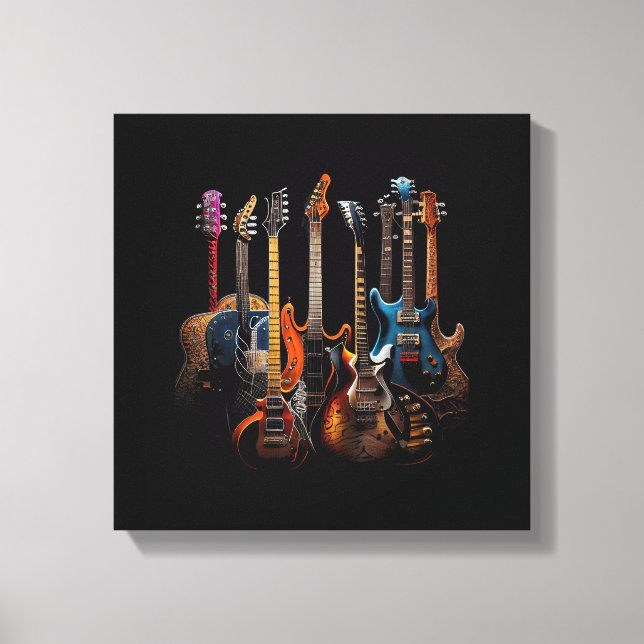 Lienzo Regalo guitarras guitarristas (Anverso)