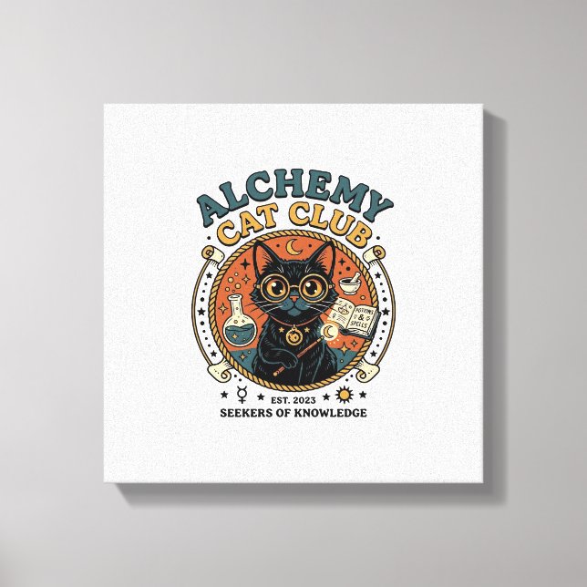 Lienzo Regalo para amantes de gatos de Alchemy Cat - Alch (Anverso)