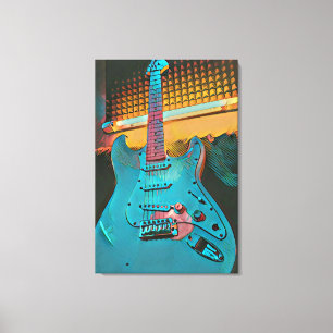 Lienzo Regalo para el esposo guitarrista