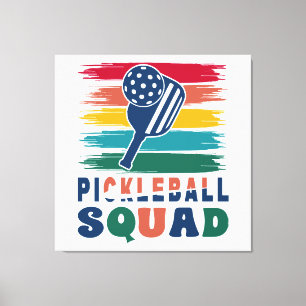 Lienzo Regalo para jugadores de pickleball