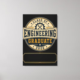Lienzo Regalo para la promoción de graduados en ingenierí