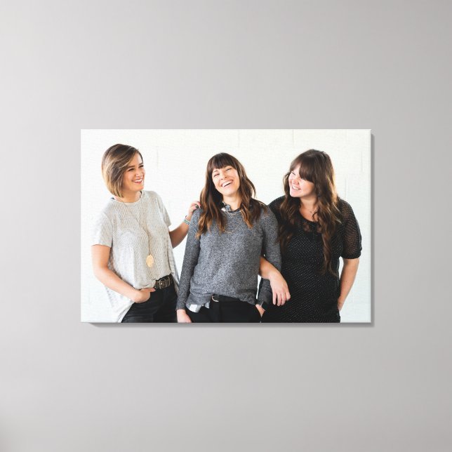 Lienzo Regalo Para Las Hermanas De Fotografía Completa (Anverso)