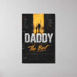 Lienzo Regalo personalizado de Día del Padre Cyberpunk