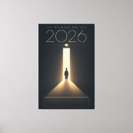 Lienzo Regalo Personalizado de Graduación Clase 2026