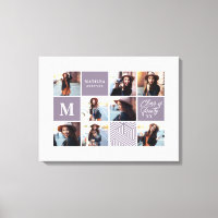 Regalo personalizado de graduación de fotos geomét