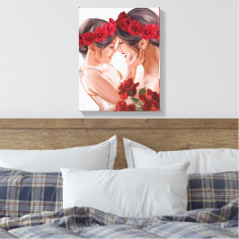 Lienzo Regalo Personalizado Floral Conmovedor