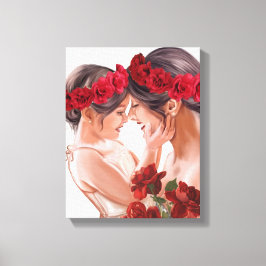 Lienzo Regalo Personalizado Floral Conmovedor