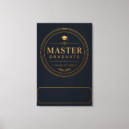 Lienzo Regalo Personalizado Graduado de Maestría 2026