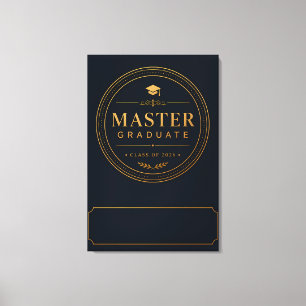 Lienzo Regalo Personalizado Graduado de Maestría 2026