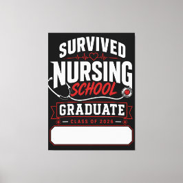 Lienzo Regalo Personalizado para Graduada de Escuela de E