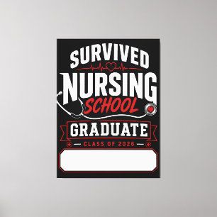 Lienzo Regalo Personalizado para Graduada de Escuela de E