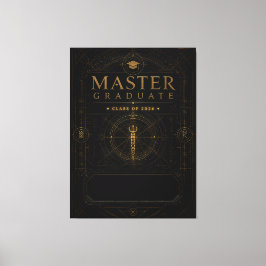 Lienzo Regalo Personalizado para Graduado de Maestría 202