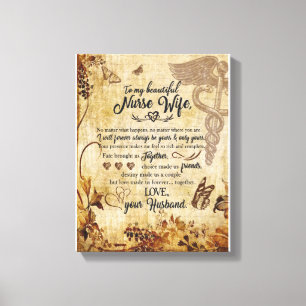 Lienzo Regalos de enfermera esposa   Carta A Mi Hermosa M