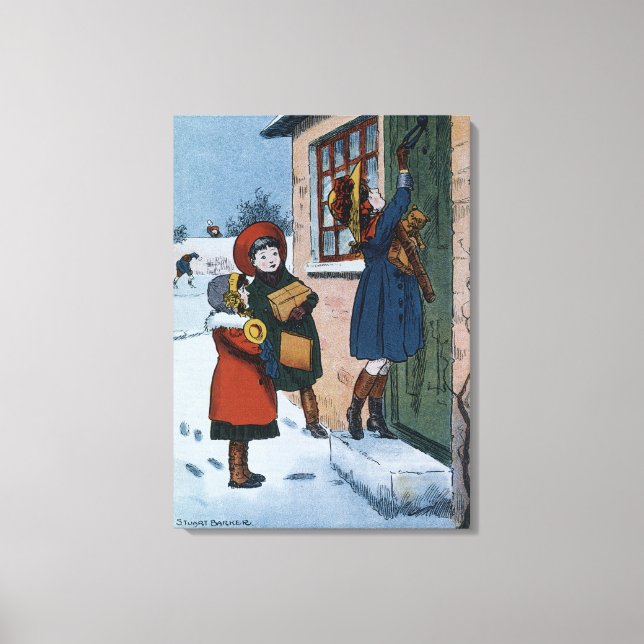 Lienzo Regalos de Navidad (Anverso)