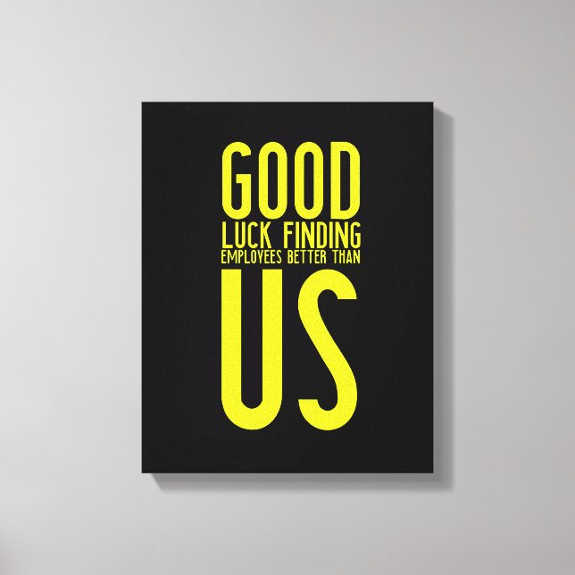 Lienzo Regalos divertidos para los trabajadores o emplead (Anverso)