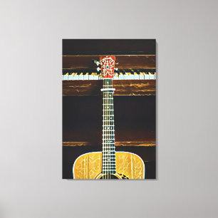 Lienzo Regalos para amantes de la guitarra