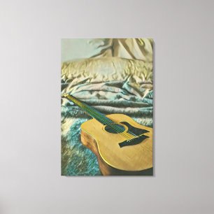 Lienzo Regalos para amantes de la guitarra