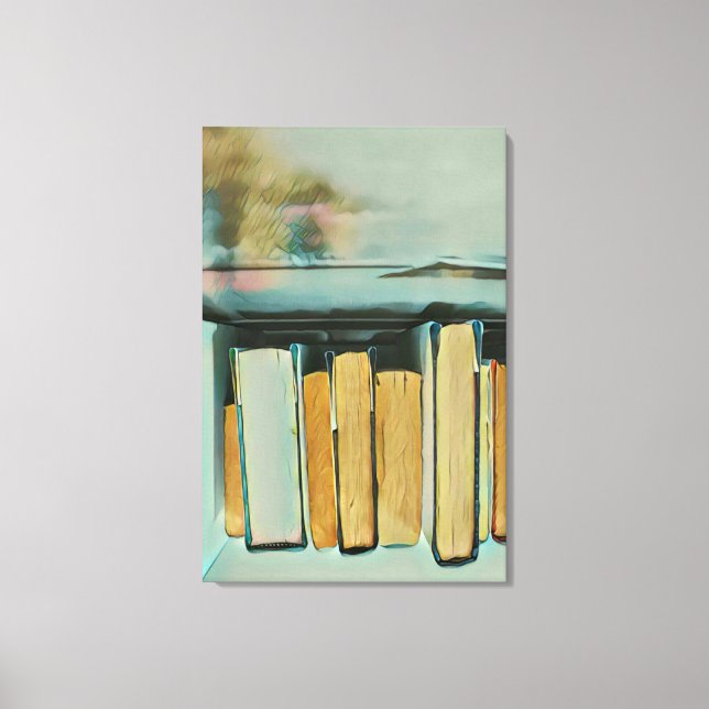 Lienzo Regalos para los amantes del libro (Anverso)