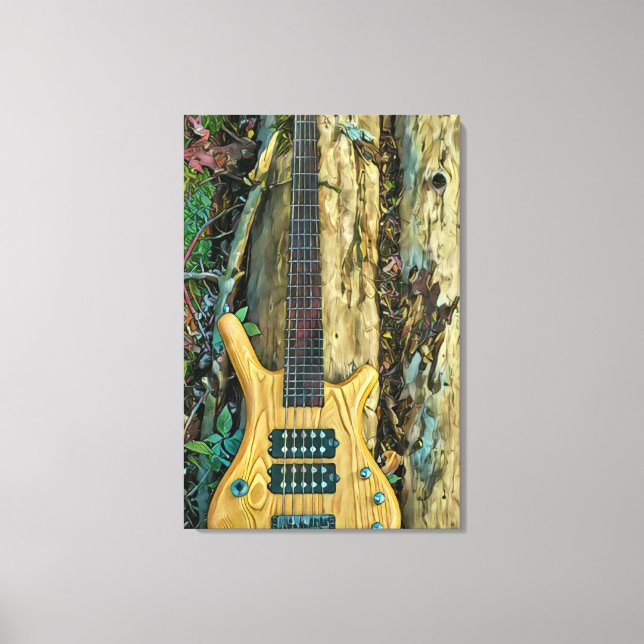 Lienzo Regalos para un guitarrista musical (Anverso)