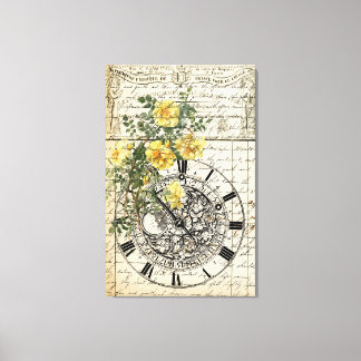 Lienzo Régimen vintage y floral