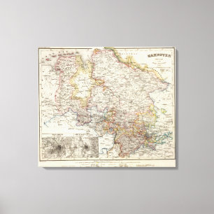 Lienzo Región de Hannover de Alemania
