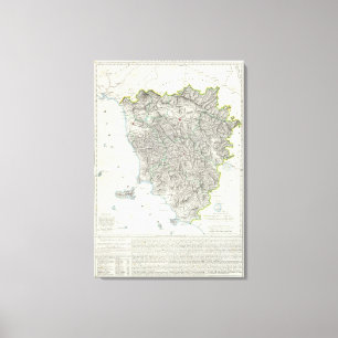 Lienzo Región de la Toscana Italia