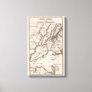 Lienzo Región de Nueva York y Nueva Jersey