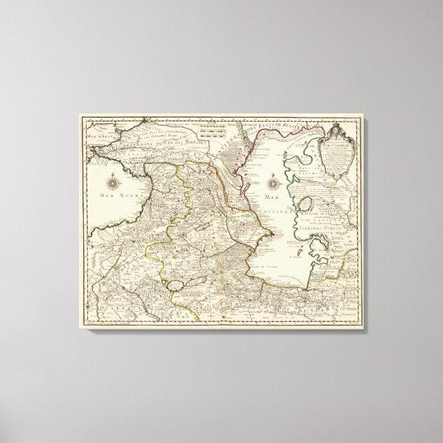 Lienzo Región del Mar Caspio (Anverso)