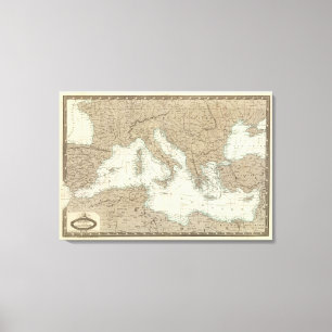 Lienzo Región del Mediterráneo, Turquía, Grecia