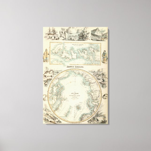 Lienzo Regiones árticas (Anverso)