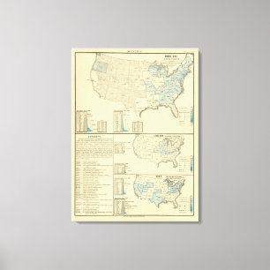 Lienzo Regiones de mina de mineral de hierro