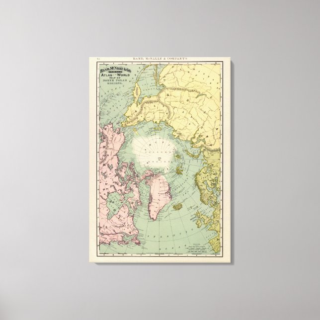 Lienzo Regiones del Polo Norte (Anverso)