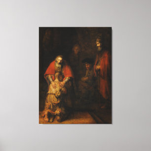 Lienzo Regreso del hijo pródigo por Rembrandt van Rijn