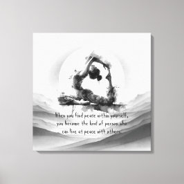 Lienzo Reiki de yoga de una pierna de paloma de pichón de