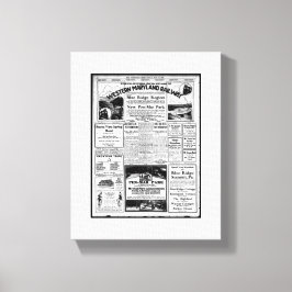 Lienzo Reimpresión del turismo ferroviario de Maryland oc