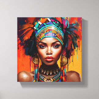 Lienzo Reina Africana