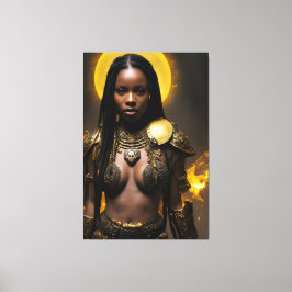 Lienzo Reina africana 019