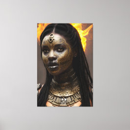 Lienzo Reina africana 024