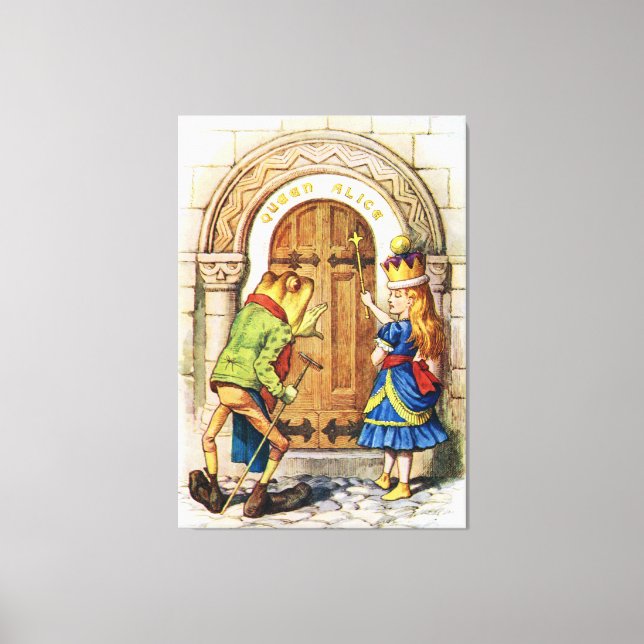 Lienzo Reina Alice, de Alicia a través del espejo (Anverso)