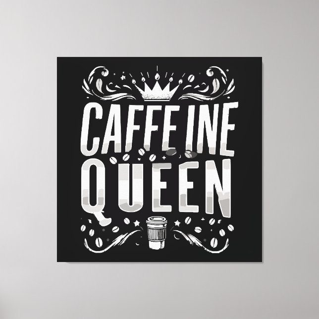 Lienzo reina de la cafeína (Anverso)