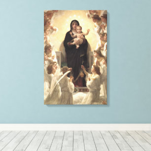 Lienzo Reina de los Ángeles Regina Angelorum por Bouguere