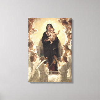 Lienzo Reina de los ángeles Regina Angelorum por Bouguere